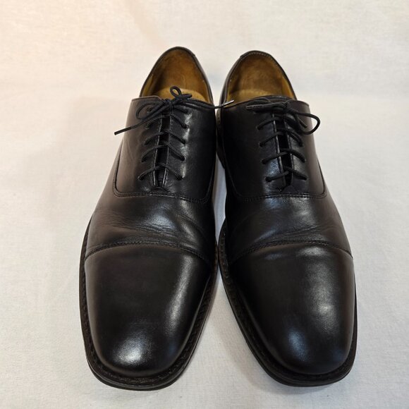 COLE HAAN Williams Formal Black Leather Cap Oxford Dress Shoes Men's Size 11M. - Picture 3 of 16